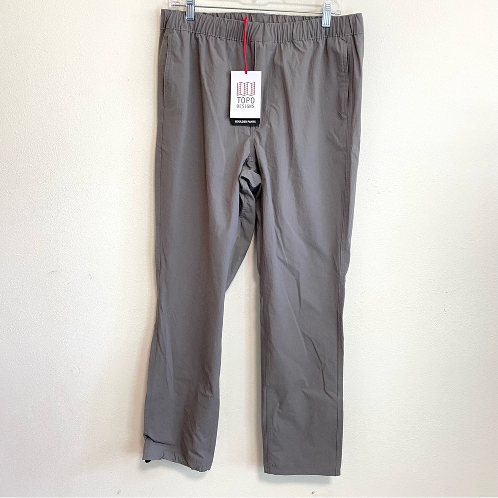 Topo Designs Men's Boulder Pants Slate Grey Size L